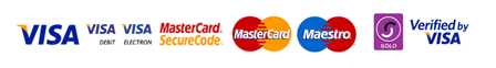 Payment providers - Visa, Mastercard, Maestro, Paypal, Solo